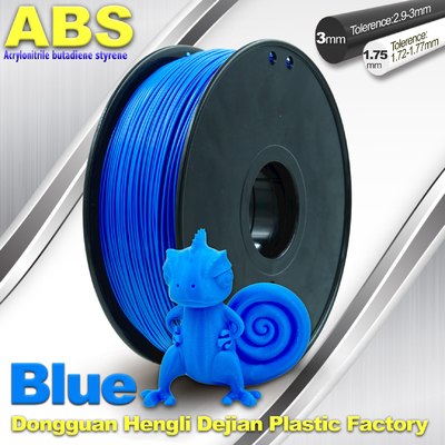 Μπλε φθορισμού ίνα ABS, ίνα 1kg εκτυπωτών 1.75mm/3.0mm τρισδιάστατη/στροφίο