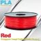 Στερεό κόκκινο pla συνήθειας filamente τρισδιάστατο εξωθώντας υλικό 1.75mm/3mm