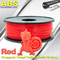 Συνήθεια ABS 1kg/φθορισμού κόκκινα αναλώσιμα εκτυπωτών ινών ρόλων φωτεινά τρισδιάστατα