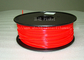τρισδιάστατο κόκκινο ινών εκτυπωτών ABS 1.75mm/3.0mm με την καλή ελαστικότητα