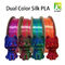 Διπλή ίνα χρώματος ταξιδιού χρώματος μεταξιού για την τρισδιάστατη ίνα pla εκτυπωτών FDM