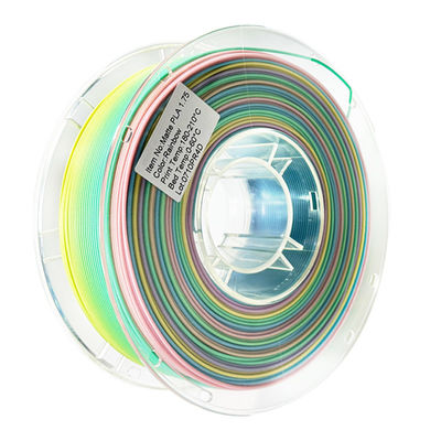 Πίνακας εκτύπωσης PINRUI 3D Filament PLA Matte Rainbow 1.75mm 1kg Πολλαπλά χρώματα ταιριάζουν με τους περισσότερους εκτυπωτές FDM