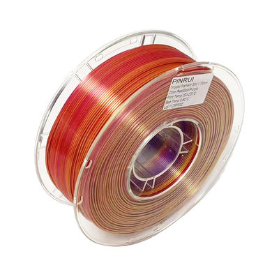 PINRUI Τριχρώδες νήμα μετάξι PLA 1,75mm 1kg ταιριάζει σε περισσότερα FDM εκτυπωτές