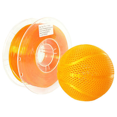 Υψηλή ελαστικότητα TPU 1,75mm / 3,0mm, Ευέλικτο νήμα για υλικά νήματος 3D εκτύπωσης