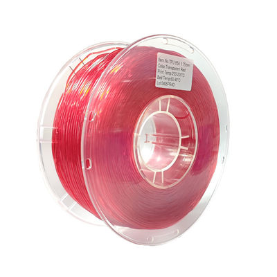 Υψηλή ελαστικότητα TPU 1,75mm / 3,0mm, Ευέλικτο νήμα για υλικά νήματος 3D εκτύπωσης