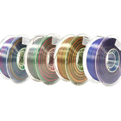 PINRUI Rainbow PLA Silky PLA 1.75mm 1kg Πολυχρωματικό ινώδες χρώμα PLA για 3D εκτύπωση