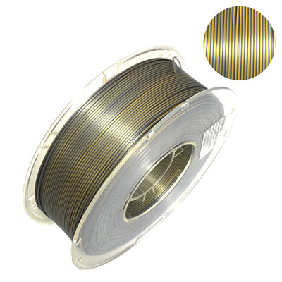τρισδιάστατη ίνα 1.75mm μεταξιού PLA ινών εκτυπωτών διπλό χρώμα για την τρισδιάστατη εκτύπωση εκτυπωτών