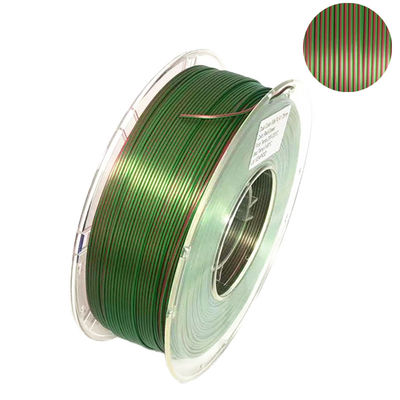 τρισδιάστατη ίνα 1.75mm μεταξιού PLA ινών εκτυπωτών διπλό χρώμα για την τρισδιάστατη εκτύπωση εκτυπωτών