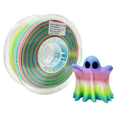 Πίνακας 3D εκτυπωτή με νήματα Rainbow Dreamy Color 1,75mm 1kg Πολλαπλά χρώματα ταιριάζουν με τους περισσότερους εκτυπωτές FDM