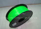 Πράσινη 3mm PLA τρισδιάστατη ίνα 100% εκτυπωτών Customorized βιοδιασπάσιμη