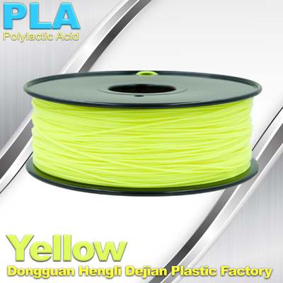 Κίτρινο pla υλικών 1.75mm ίνα για Cubify και ΕΠΑΝΩ τον τρισδιάστατο εκτυπωτή