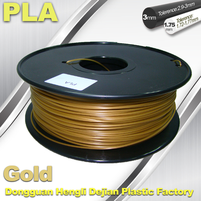 Cubify και επάνω τρισδιάστατη ίνα PLA 1.75mm εκτυπωτών 3.0mm χρυσή ίνα