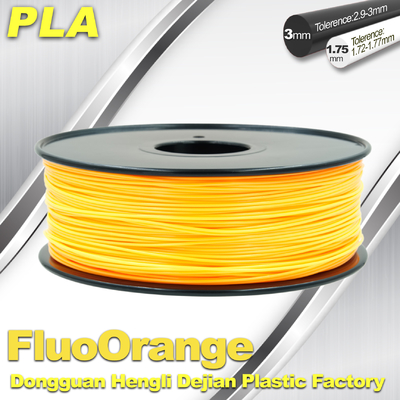 1.75mm PLA φθορισμού υλική ακαμψία τυπωμένων υλών ινών τρισδιάστατη υψηλή